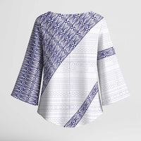 Tonga Queen Salote College Kimono Sleeve Blouse 100 Years Anniversary White Color