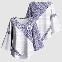 Tonga Queen Salote College Kimono Sleeve Blouse 100 Years Anniversary White Color