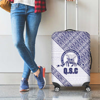 Tonga Queen Salote College Luggage Cover 100 Years Anniversary White Color