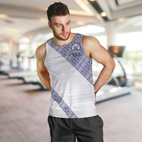 Tonga Queen Salote College Men Tank Top 100 Years Anniversary White Color