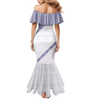 Tonga Queen Salote College Mermaid Dress 100 Years Anniversary White Color