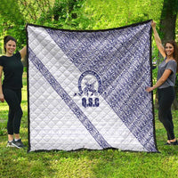 Tonga Queen Salote College Quilt 100 Years Anniversary White Color