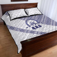 Tonga Queen Salote College Quilt Bed Set 100 Years Anniversary White Color