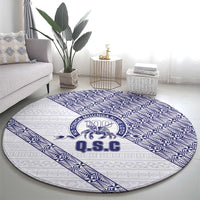 Tonga Queen Salote College Round Carpet 100 Years Anniversary White Color
