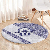 Tonga Queen Salote College Round Carpet 100 Years Anniversary White Color