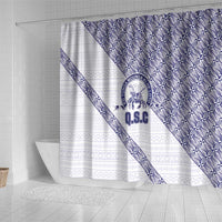 Tonga Queen Salote College Shower Curtain 100 Years Anniversary White Color