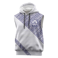 Tonga Queen Salote College Sleeveless Hoodie 100 Years Anniversary White Color
