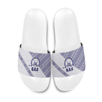 Tonga Queen Salote College Slide Sandals 100 Years Anniversary White Color