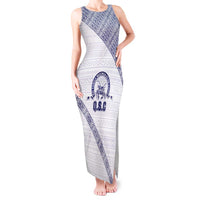 Tonga Queen Salote College Tank Maxi Dress 100 Years Anniversary White Color