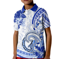 Polynesia Paisley Kid Polo Shirt Mix Navy Polynesian Pattern LT05 Kid Navy - Polynesian Pride