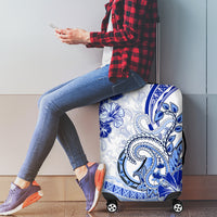 Polynesia Paisley Luggage Cover Mix Navy Polynesian Pattern