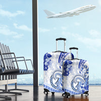 Polynesia Paisley Luggage Cover Mix Navy Polynesian Pattern