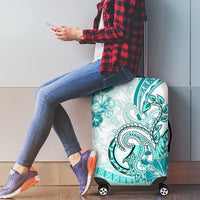 Polynesia Paisley Luggage Cover Mix Teal Polynesian Pattern