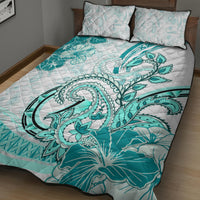 Polynesia Paisley Quilt Bed Set Mix Teal Polynesian Pattern