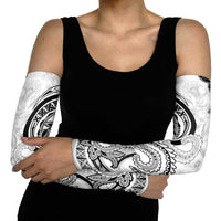 Polynesia Paisley Arm Sleeves Mix White Polynesian Pattern - Polynesian Pride
