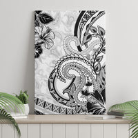 Polynesia Paisley Canvas Wall Art Mix White Polynesian Pattern