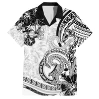 Polynesia Paisley Family Matching Long Sleeve Bodycon Dress and Hawaiian Shirt Mix White Polynesian Pattern LT05 Dad's Shirt - Short Sleeve White - Polynesian Pride