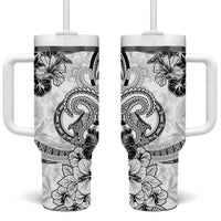 Polynesia Paisley Tumbler With Handle Mix White Polynesian Pattern