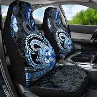 Polynesia Paisley Car Seat Cover Mix Blue Polynesian Pattern