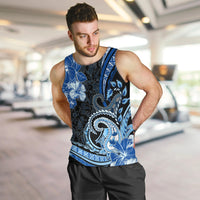 Polynesia Paisley Men Tank Top Mix Blue Polynesian Pattern LT05 Blue - Polynesian Pride