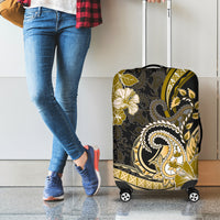 Polynesia Paisley Luggage Cover Mix Gold Polynesian Pattern