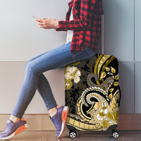 Polynesia Paisley Luggage Cover Mix Gold Polynesian Pattern