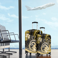 Polynesia Paisley Luggage Cover Mix Gold Polynesian Pattern