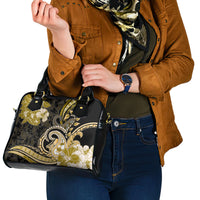 Polynesia Paisley Shoulder Handbag Mix Gold Polynesian Pattern