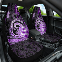 Polynesia Paisley Car Seat Cover Mix Purple Polynesian Pattern