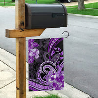 Polynesia Paisley Garden Flag Mix Purple Polynesian Pattern