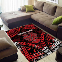 Easter Island Area Rug Polynesian Pattern Emblem