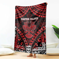 Easter Island Blanket Polynesian Pattern Emblem