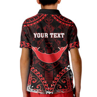 Personalised Easter Island Kid Polo Shirt Polynesian Pattern Emblem LT05 - Polynesian Pride