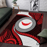 Easter Island Area Rug Moai Statues Polynesian Style