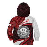 Easter Island Kid Hoodie Moai Statues Polynesian Style