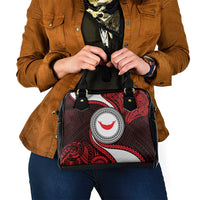 Easter Island Shoulder Handbag Moai Statues Polynesian Style