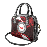 Easter Island Shoulder Handbag Moai Statues Polynesian Style