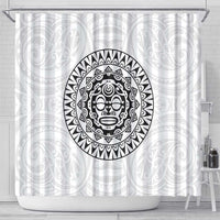 New Zealand Aotearoa Shower Curtain Maori Te Mata O Rongokako LT05 - Polynesian Pride