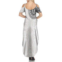 New Zealand Aotearoa Summer Maxi Dress Maori Te Mata O Rongokako LT05 - Polynesian Pride