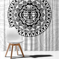New Zealand Aotearoa Window Curtain Maori Te Mata O Rongokako LT05 - Polynesian Pride