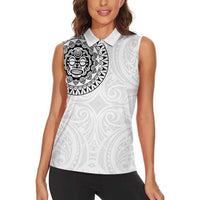 New Zealand Aotearoa Women Sleeveless Polo Shirt Maori Te Mata O Rongokako LT05 - Polynesian Pride