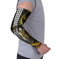 Hawaii Kuhio The Citizen Prince Arm Sleeves Gold Polynesian Tribal Tattoo