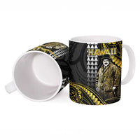 Hawaii Kuhio The Citizen Prince Ceramic Mug Gold Polynesian Tribal Tattoo