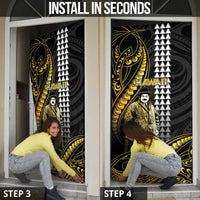 Hawaii Kuhio The Citizen Prince Door Cover Gold Polynesian Tribal Tattoo LT05 - Polynesian Pride