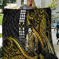 Hawaii Kuhio The Citizen Prince Quilt Gold Polynesian Tribal Tattoo
