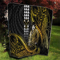 Hawaii Kuhio The Citizen Prince Quilt Gold Polynesian Tribal Tattoo