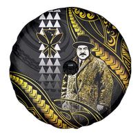 Hawaii Kuhio The Citizen Prince Spare Tire Cover Gold Polynesian Tribal Tattoo LT05 - Polynesian Pride