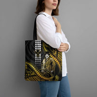 Hawaii Kuhio The Citizen Prince Tote Bag Gold Polynesian Tribal Tattoo