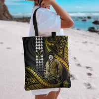 Hawaii Kuhio The Citizen Prince Tote Bag Gold Polynesian Tribal Tattoo
