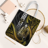 Hawaii Kuhio The Citizen Prince Tote Bag Gold Polynesian Tribal Tattoo